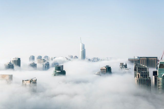 Sky View of the Dubai Buildings 